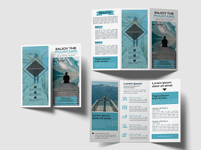 Brochure art blue brand branding clean design flat graphic design icon identity logo minimal sketch type