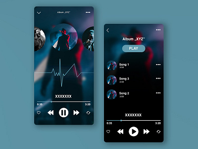 Ios Musicapp app application graphic deisgn music app user experience user interface uxui webdeisgn