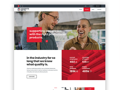 Modern Corporate Homepage