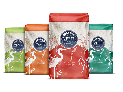 Vezir Rice packaging branding illustration logo packaging