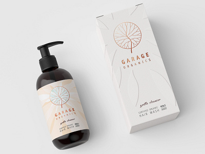 Garage Organics Logo & Packaging body care branding cosmetic packaging cosmetics design hair care logo organic packaging vector