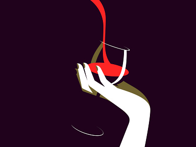 A glass of wine bottle design food glass illustration vector wine