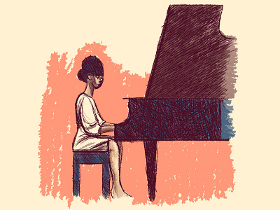 Alice Coltrane alice coltrane coltrane design illustration jazz piano
