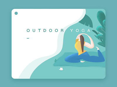 Yoga illustration photoshop