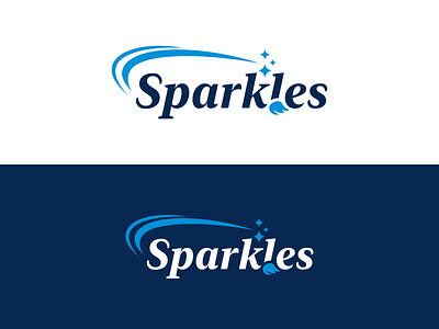 Sparkles - Cleaning service branding design graphic design logo