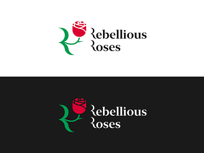 Rebellious Roses - Logo design branding design graphic design logo