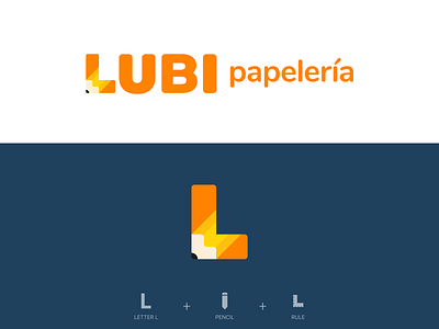 Lubi Papelería - Logo design branding design logo