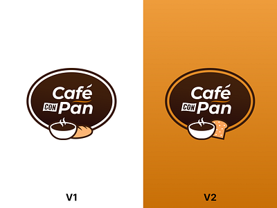 Café con pan - Logo design branding design logo