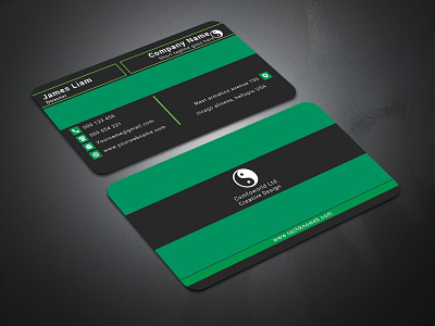 Business card design editable personal professional