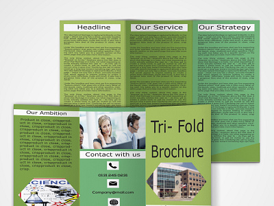 Brochure Design both side design creative editable illustration personal professional