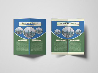 Bio fold brochure design both side design creative editable personal professional unique design