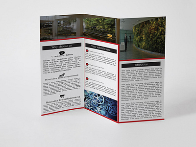Tri Fold brochure both side design creative editable personal professional unique design