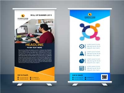 Corporate Roll-up Banner Bundle banner design