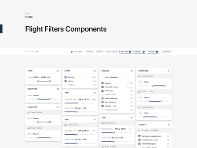 Flight Filters Components