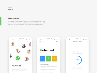 Chefaa app app mobile product screen ui ux