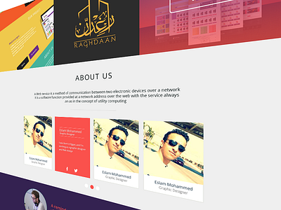 Website by Eslam. on Dribbble