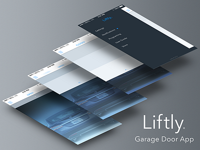 Garage Door App app garage door gesture ios7 menu settings swipe