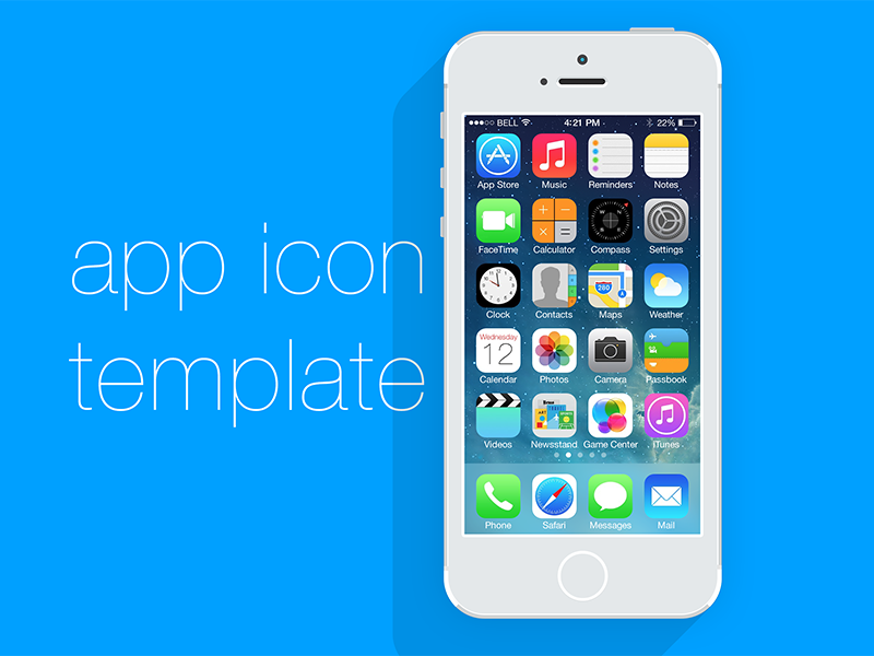 Download Freebie App Icon Template - V2 by Aaron Kettl on Dribbble