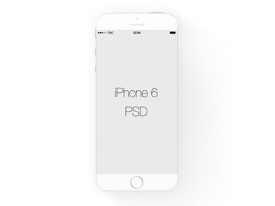 White iPhone 6 - FREEBIE freebie iphone iphone 6 psd white