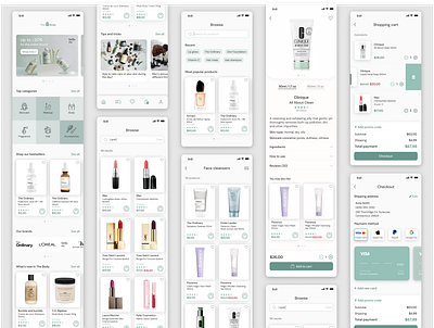 Beauty app app beauty beauty app design graphic design mobile ui ux