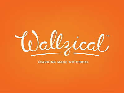 Wallzical Logo braizen logo orange script w wall decals whimsical z