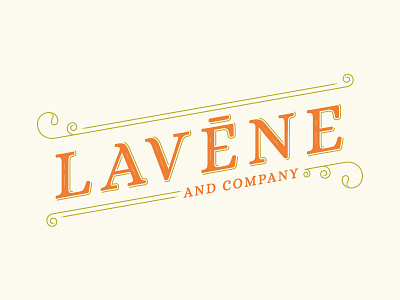 Lavene & Co. Simplified Logo all caps braizen california laser etching company lavene lavene co scrolls serif swashes swirls uppercase