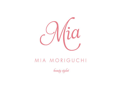 Mia Moriguchi – Beauty Stylist :: Final Logo Concept