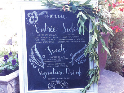 Lettering - Menu