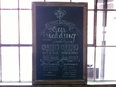 Lettering - Wedding Program atlanta chalk jade lee pulliam jasmine ellesse jasminellesse lettering program wedding wedding program