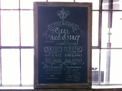 Lettering - Wedding Program