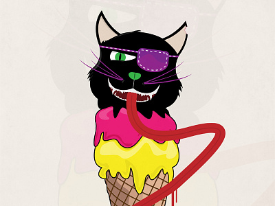 Angry Cats Ice Cream Disaster