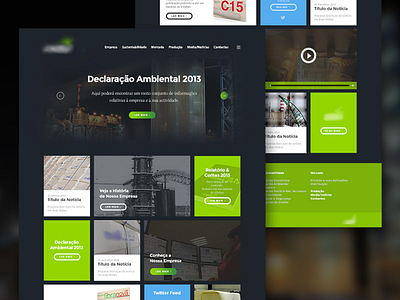 [WIP] Homepage Redesign blue flat footer green header homepage ui user experience user interface ux webdesign