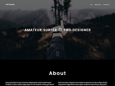 Freelancer Portfolio – WIP ampersand clean dark designer freelancer header layout navigation portfolio simple ui