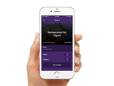 Maitre Table Reservation app booking colours design food reservation ui ux