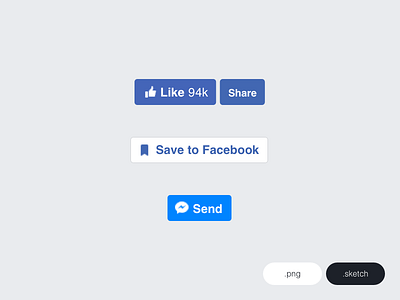 FREEBIE - Facebook Buttons Desktop 2016 buttons elements facebook free freebie interface like resource send share social ui