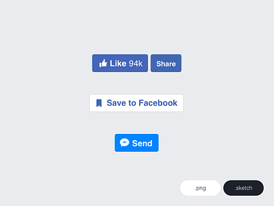 FREEBIE - Facebook Buttons Desktop 2016
