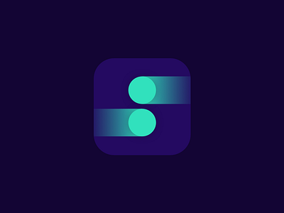 Mobile App Icon Exploration blue brand exploration flat fluorescent freelance gradient green icon ios logo wip