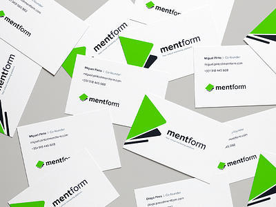 Mentform Business Cards brand brand development branding business cards dantas identity identity design logo logo design