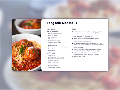 Spaghetti Meatballs card meatballs recipe recipe card sketch spaghetti weekly warm up