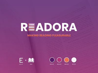 Readora App - Logo Design app book app books branding design icon illustration illustrator logo minimal mobile reading app vector