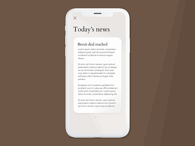 News Briefing App app app design app ui cards design ios iphone iphone x news news app newspaper reading