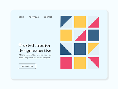 Interior Design Service Landing Page