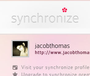 Synchronise app concept