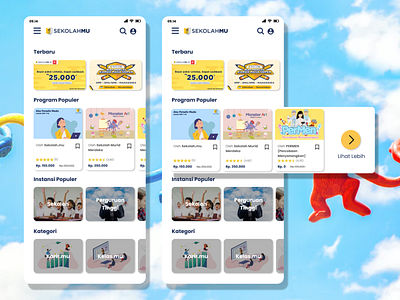 UI Design for Sekolah.mu application design education app figma mobile apps mobile design ui design ui ux user interface