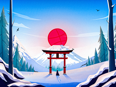 Hi dribbble! illustration