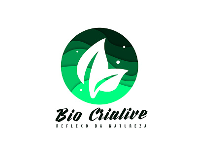 bio criative art design graphic art icon logo typography