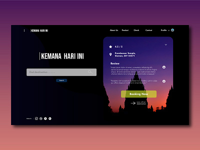 landing page | kemana hari ini