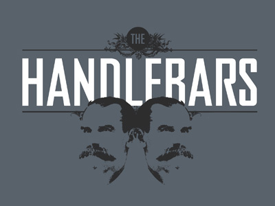 Handlebars Graphic charity icon logo texture vintage