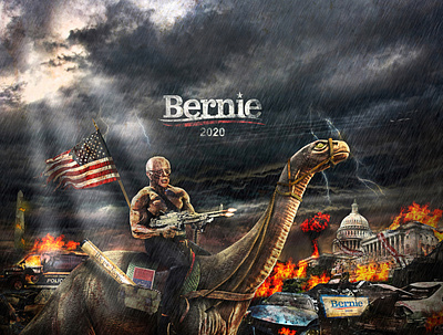 Bernie 2020 bernie sanders composite image photoshop