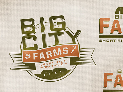 Big City Farms farming logo urban farm